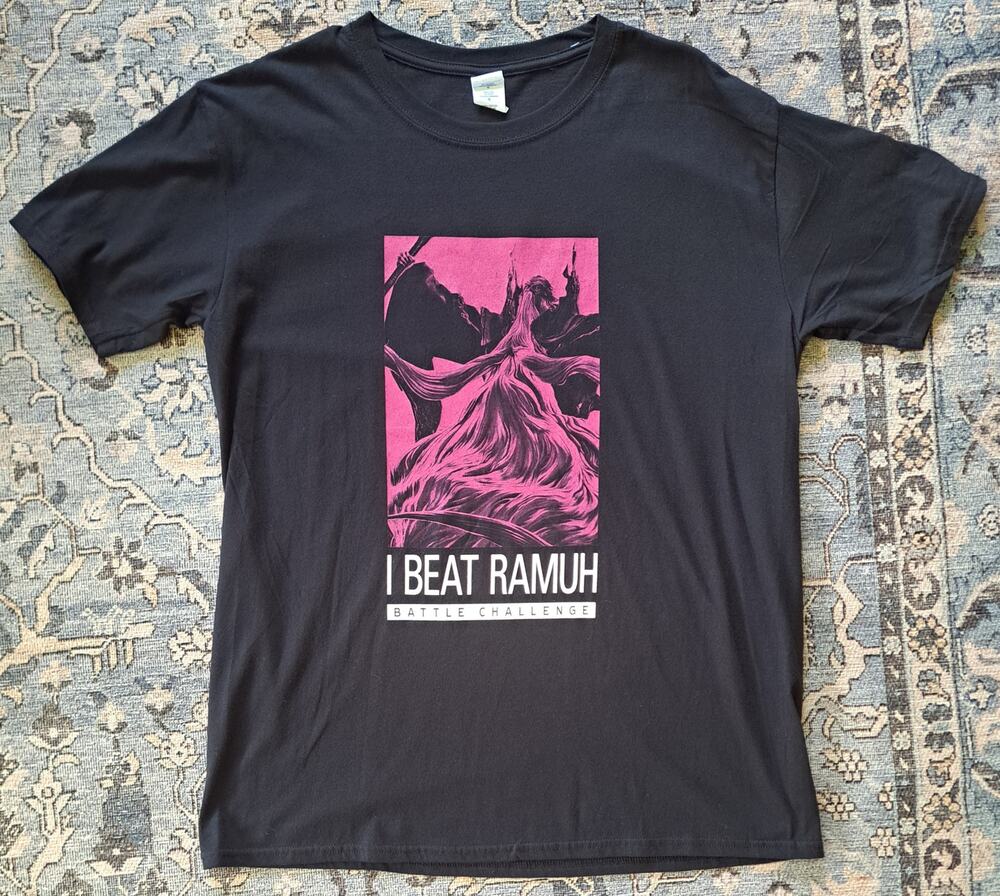 RARE HTF Final Fantasy XIV Online Battle Challenge "I Beat Ramuh" Size L Large